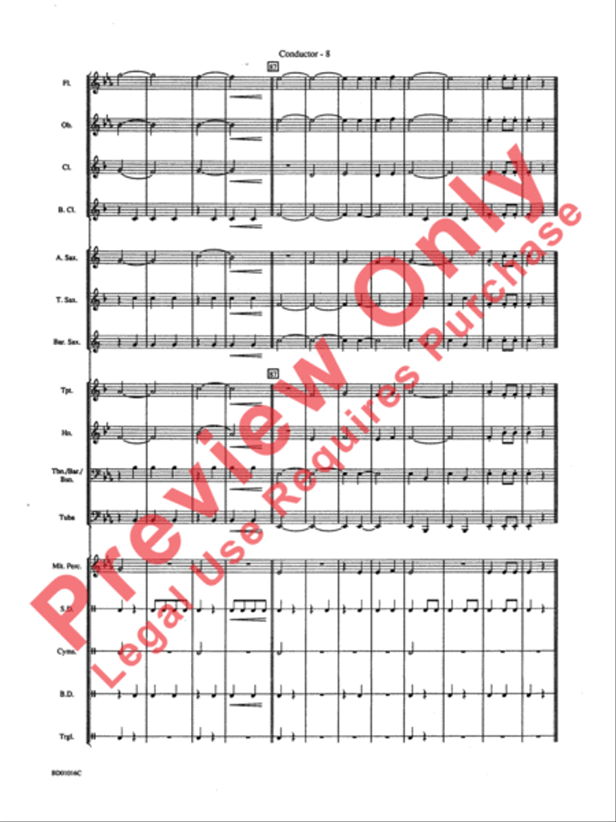 Battle Creek March Concert Band scores gallery preview page 11