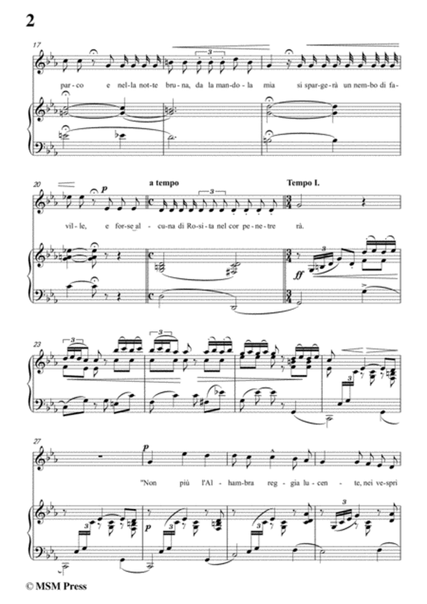 Tosti-La mia mandola è un amo in c minor,for Voice and Piano image number null