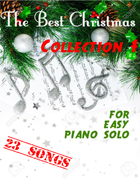 Christmas carols for easy piano solo or (piano&voice) Collection 1 