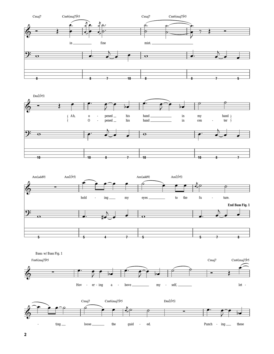 Quintessence Bass Guitar Tablature scores gallery preview page 2