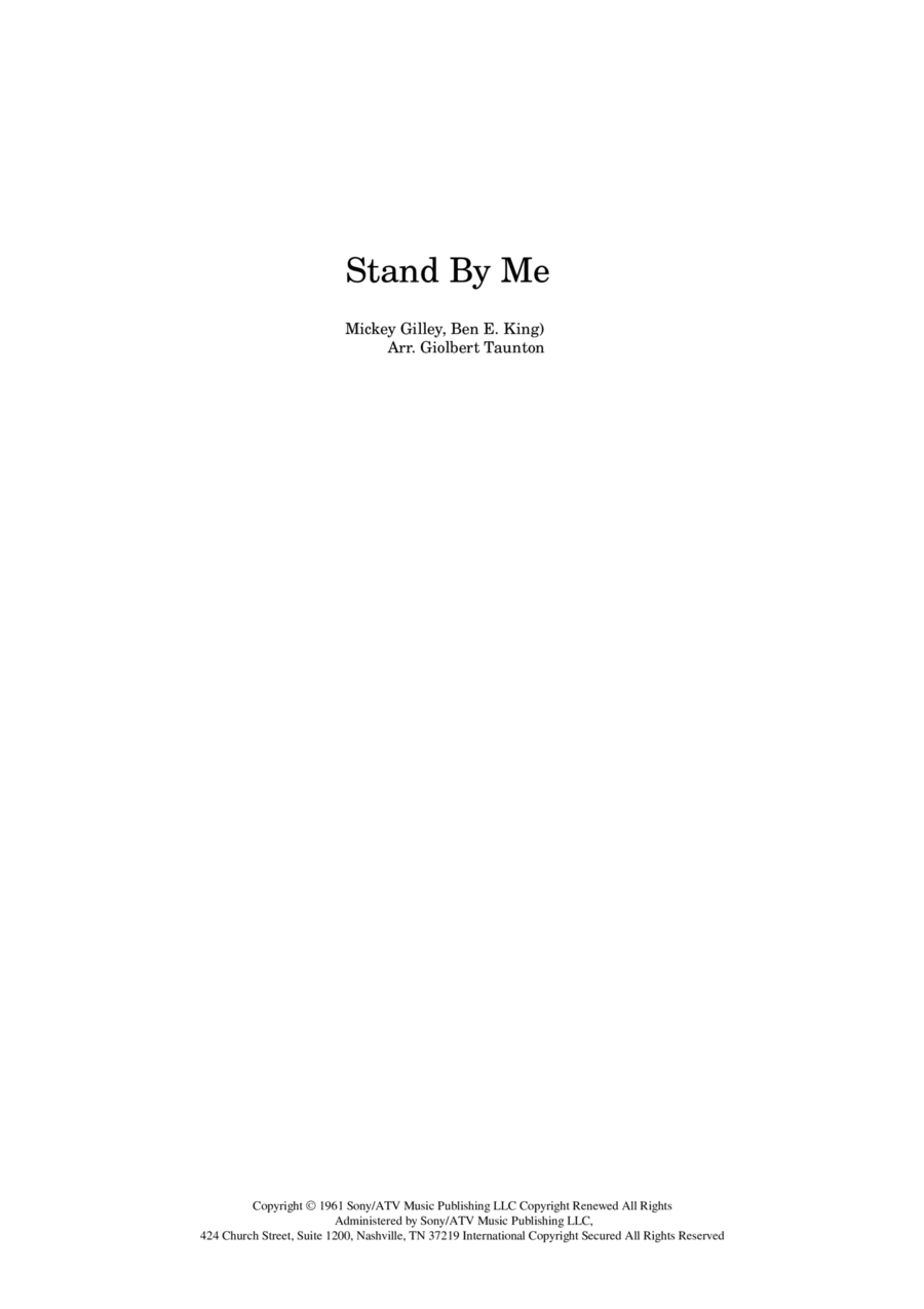 Stand By Me Stand By Me Guitar Ensemble scores gallery preview page 1