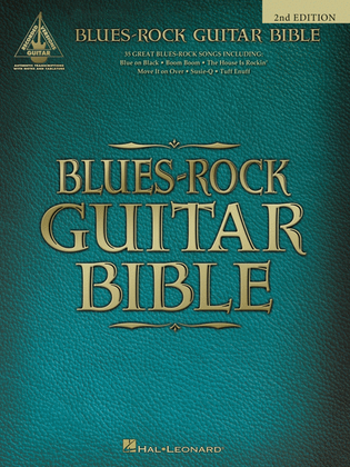 Book cover for Blues-Rock Guitar Bible – 2nd Edition