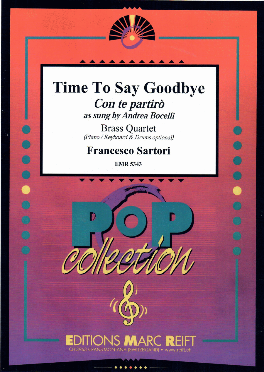 Time To Say Goodbye Brass Ensemble scores gallery preview page 1