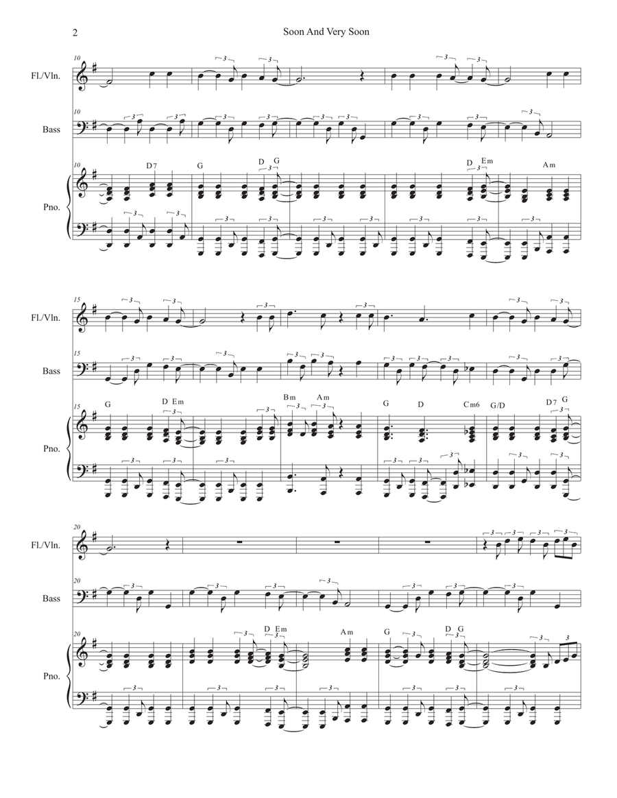 Soon And Very Soon Flute Solo scores gallery preview page 2