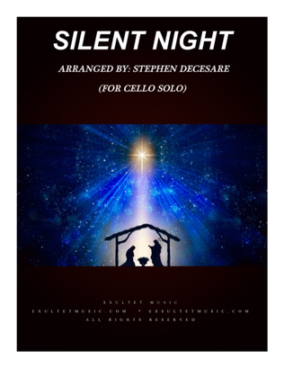 Book cover for Silent Night (for Cello Solo and Piano)