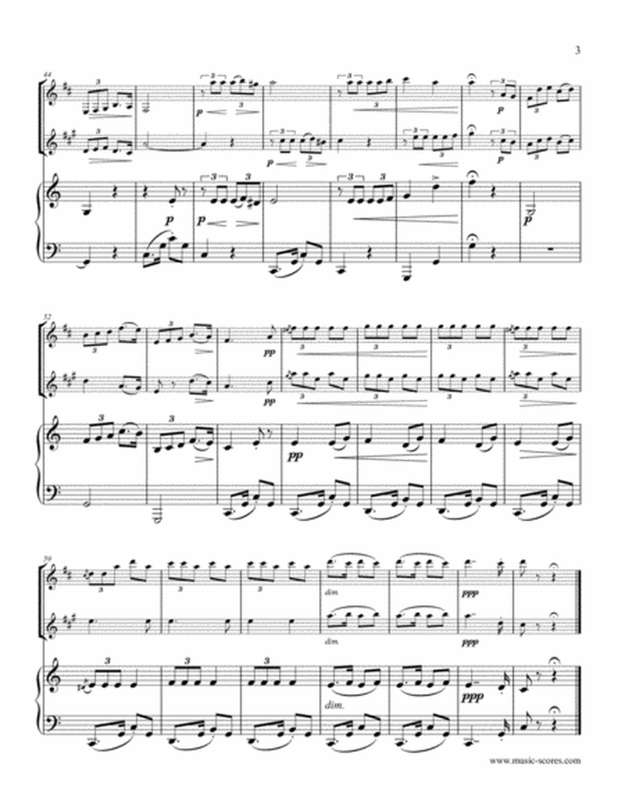 La Paloma - Clarinet, Alto Sax and Piano image number null