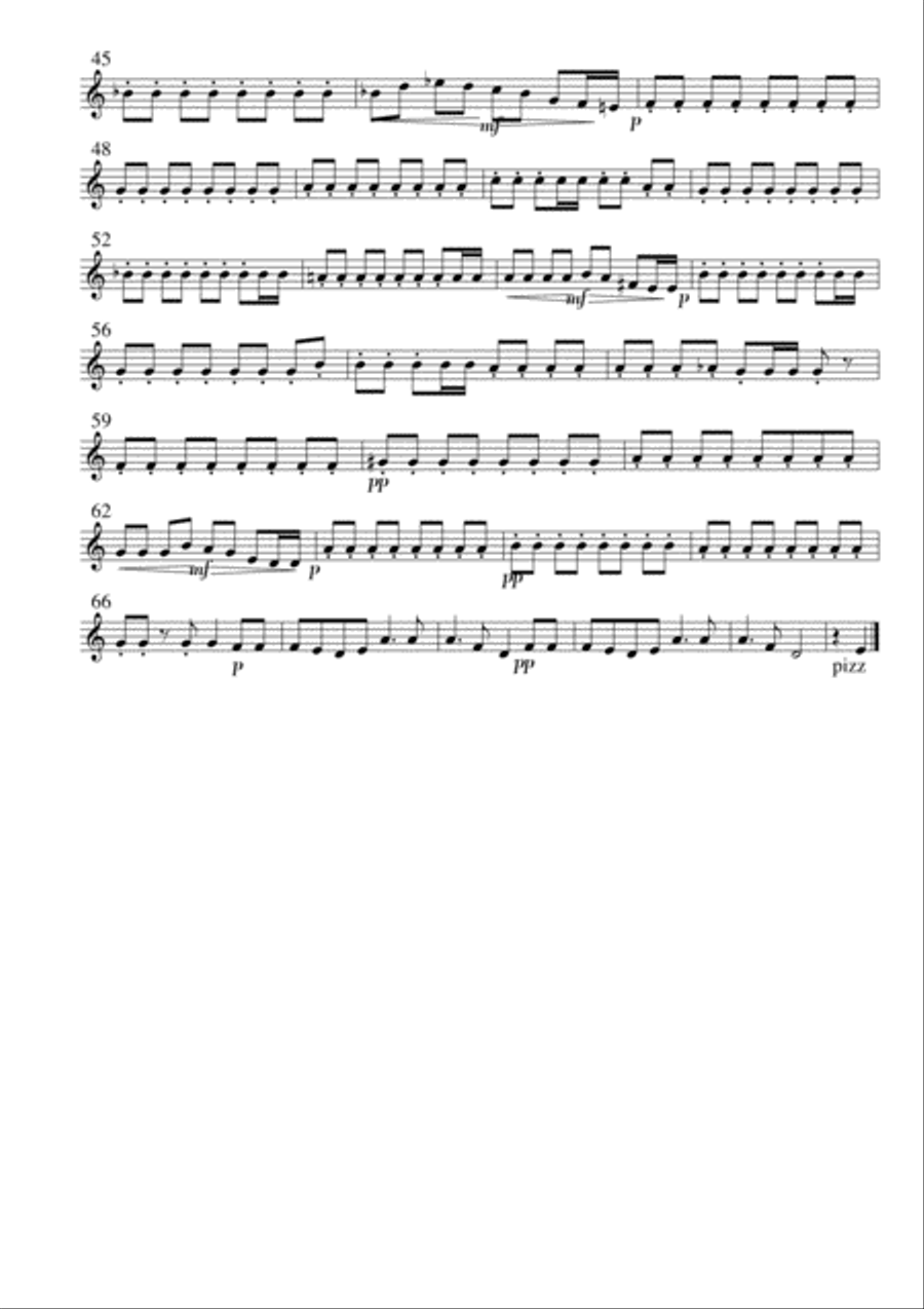 Rain Song, Romance for Flute and Strings Chamber Orchestra scores gallery preview page 6