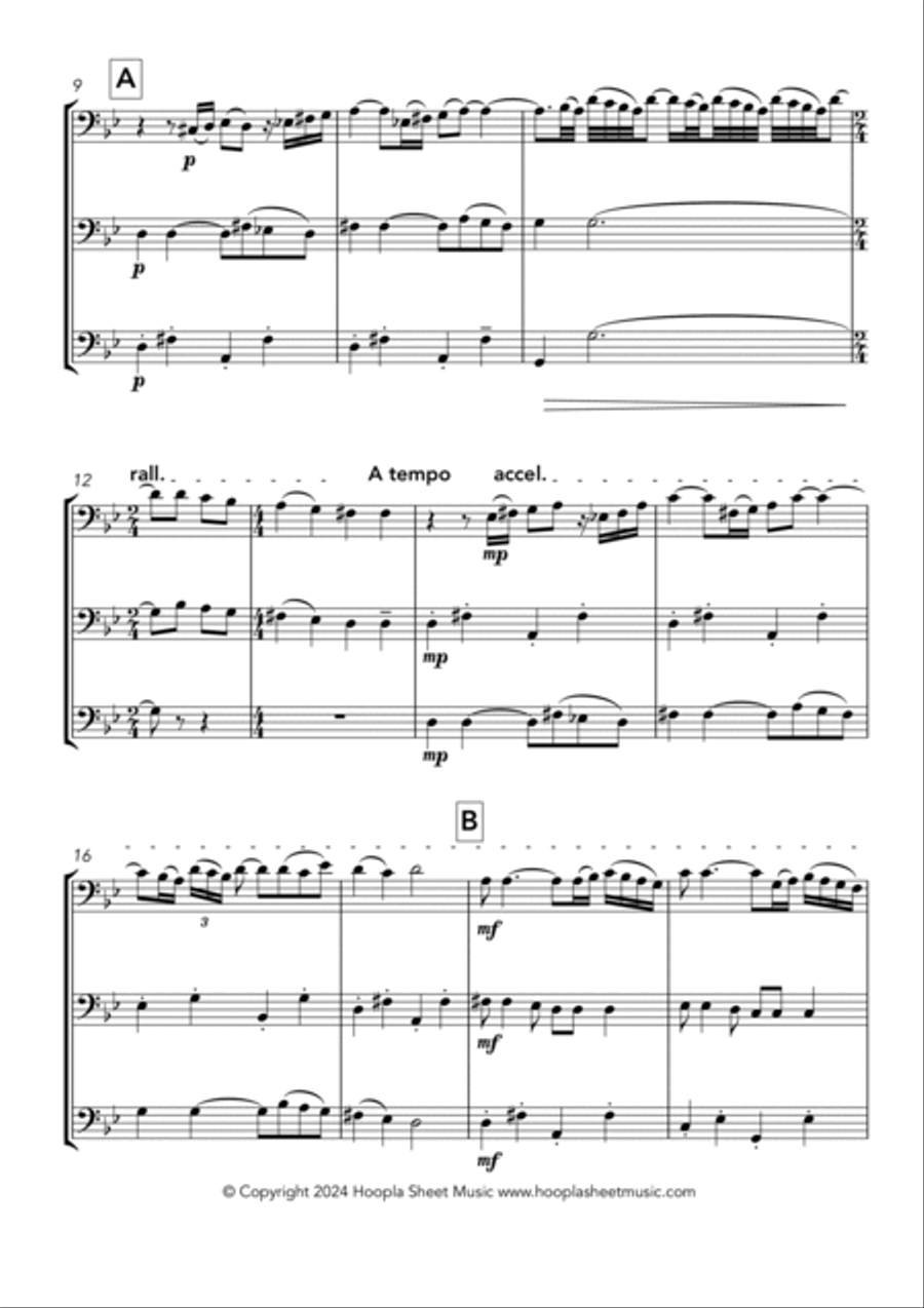 Hava Nagila Trombone Solo scores gallery preview page 2