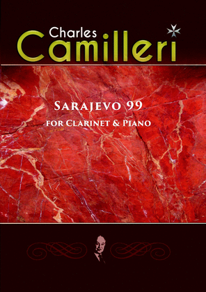 Book cover for Sarajevo 99 for Clarinet and Piano