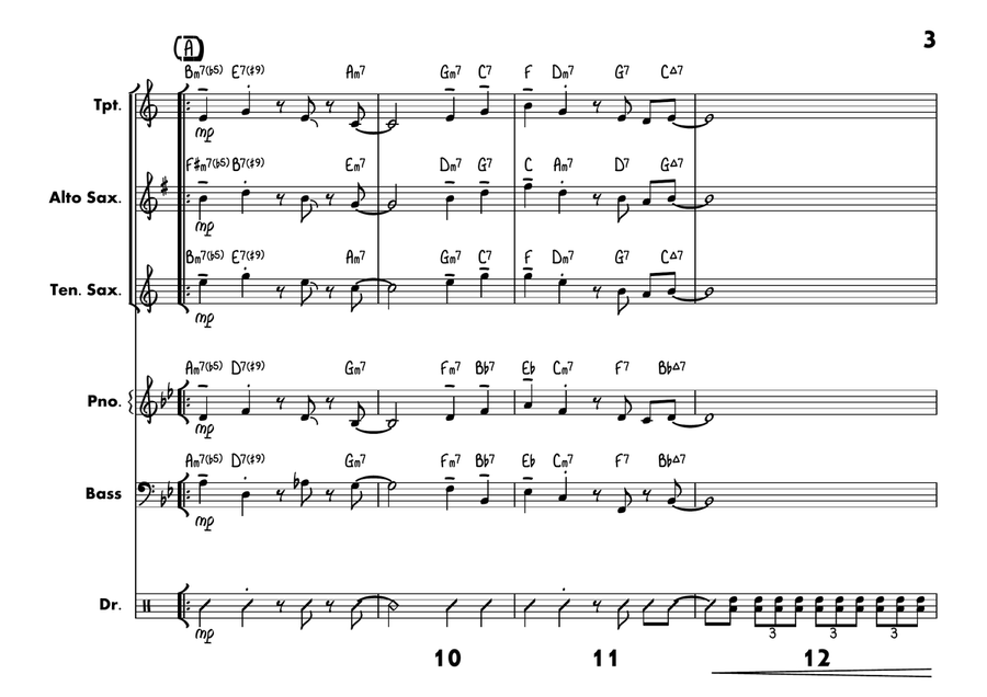 One By One Jazz Ensemble scores gallery preview page 3