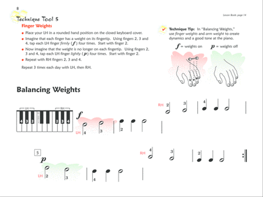 Premier Piano Course Technique, Book 1A