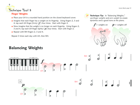 Premier Piano Course Technique, Book 1A