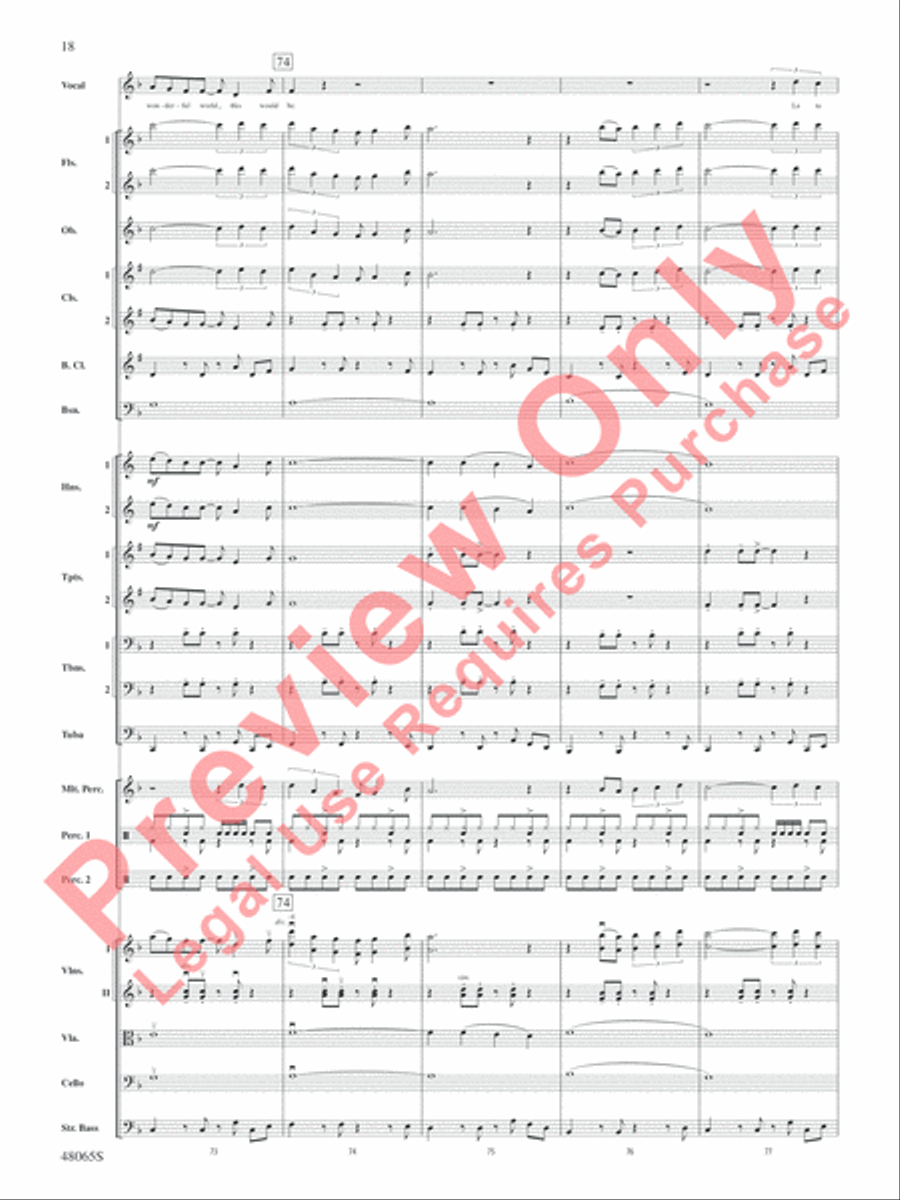 Wonderful Worlds Full Orchestra scores gallery preview page 19