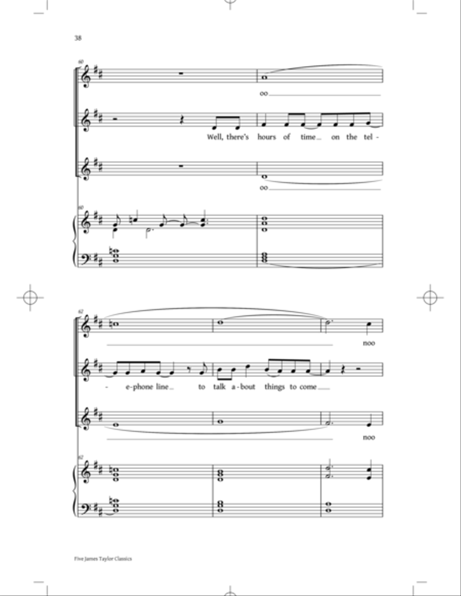 You've Got A Friend: Five James Taylor Classics SSA scores gallery preview page 36
