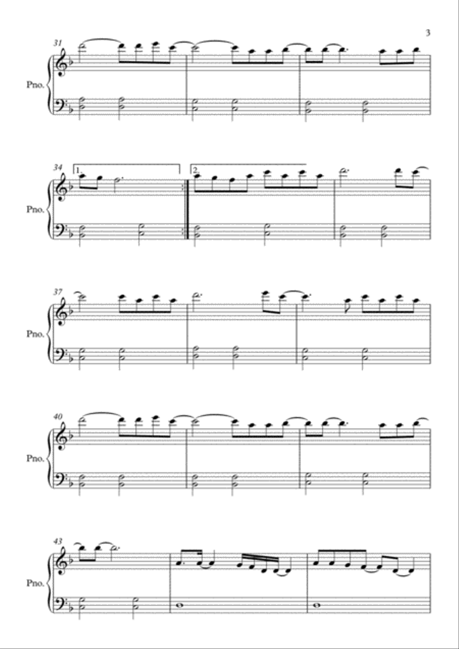 Rolling In The Deep Easy Piano scores gallery preview page 3