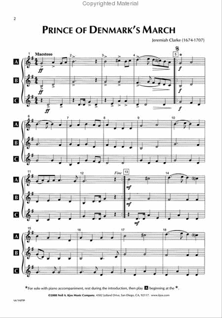 Standard of Excellence: Festival Ensembles 2 - Bb Trumpet Concert Band Methods scores gallery preview page 2