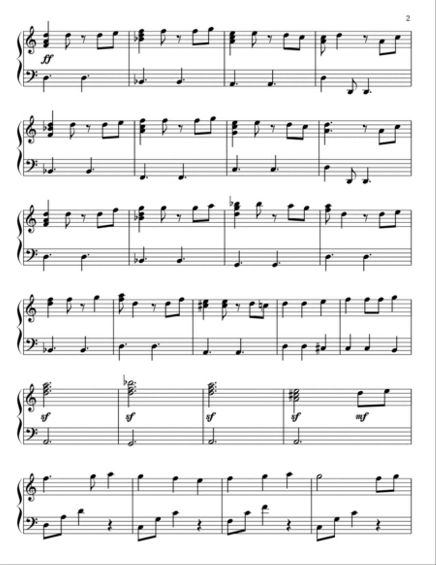 Pirates Of The Caribbean Piano Solo scores gallery preview page 2
