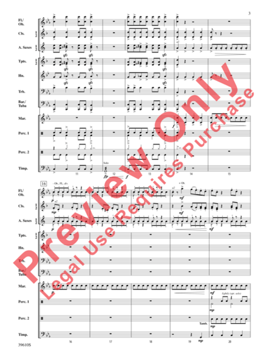 Hercules vs. the Hydra Concert Band scores gallery preview page 5