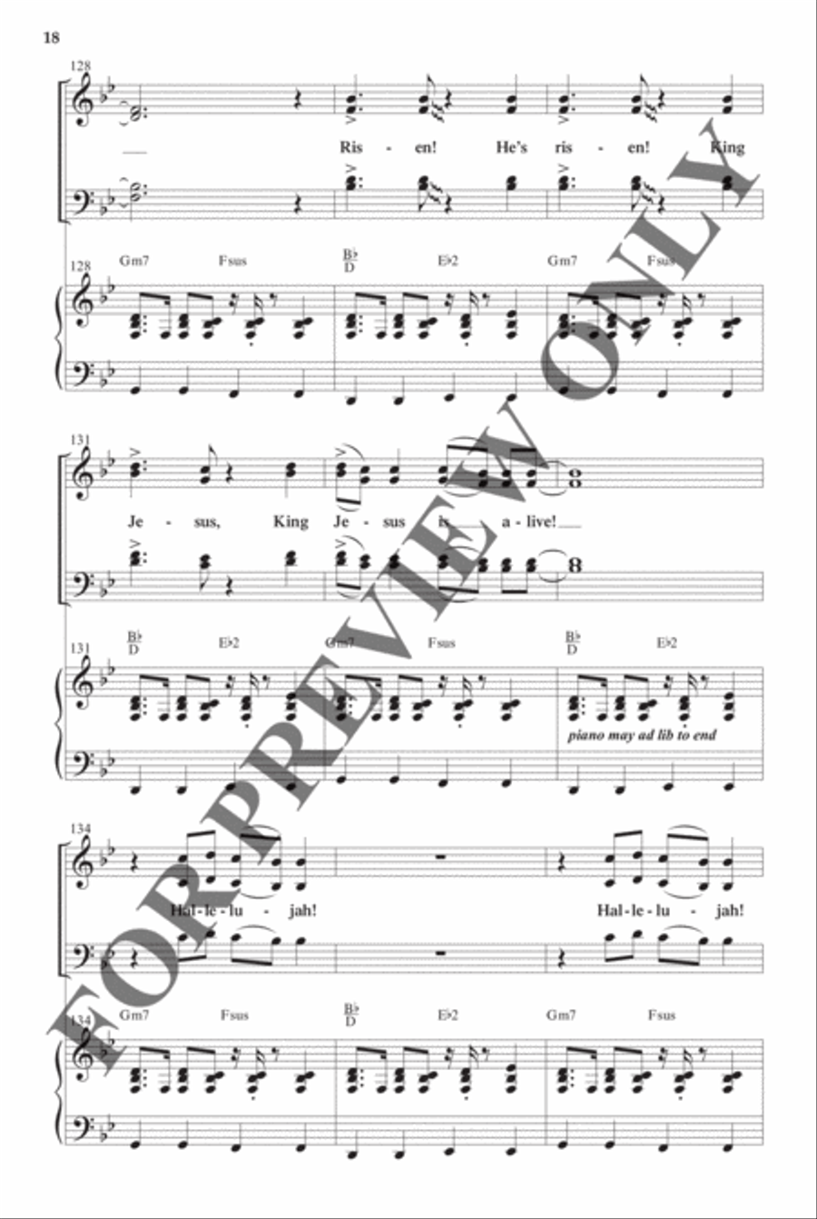 Best-Selling Easter Anthem Pak Vol 1 - Anthem Preview Pak Hymn Anthems scores gallery preview page 18