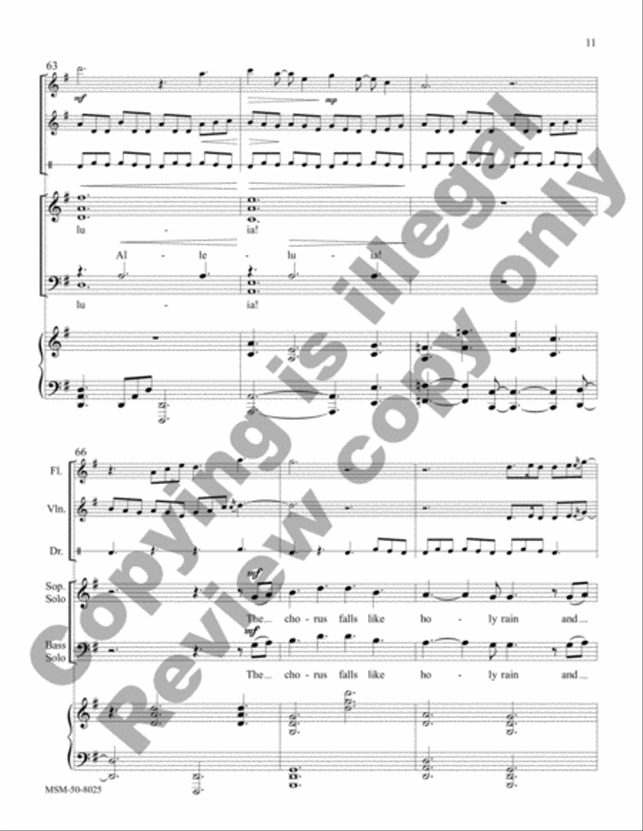 Alleluia! (Full/Choral Score) 4-Part scores gallery preview page 11