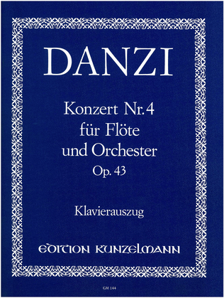 Book cover for Concerto no. 4 for flute