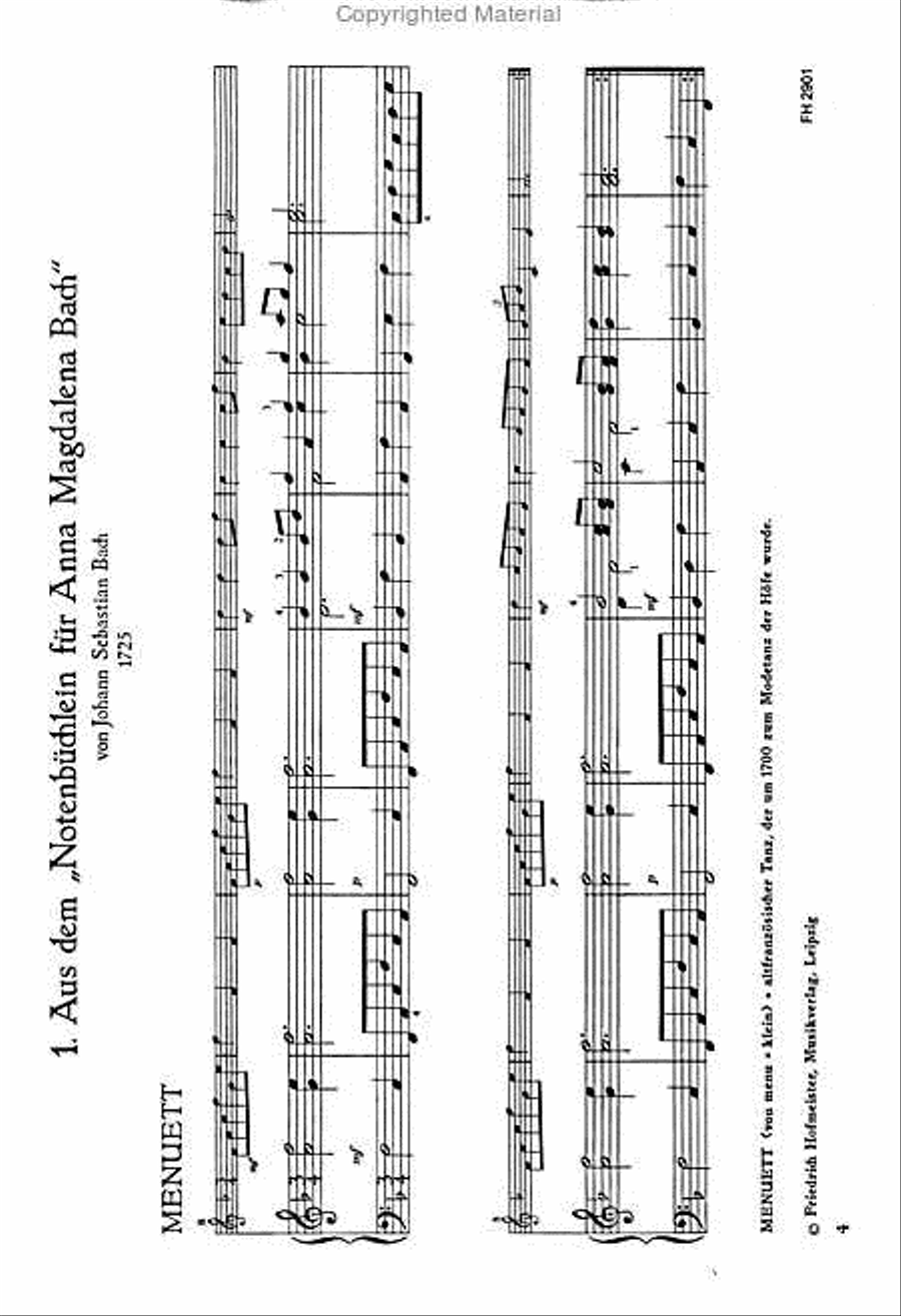 Aus Notenbüchern des 18 Jahrhunderts, Heft 1 Soprano Recorder scores gallery preview page 2