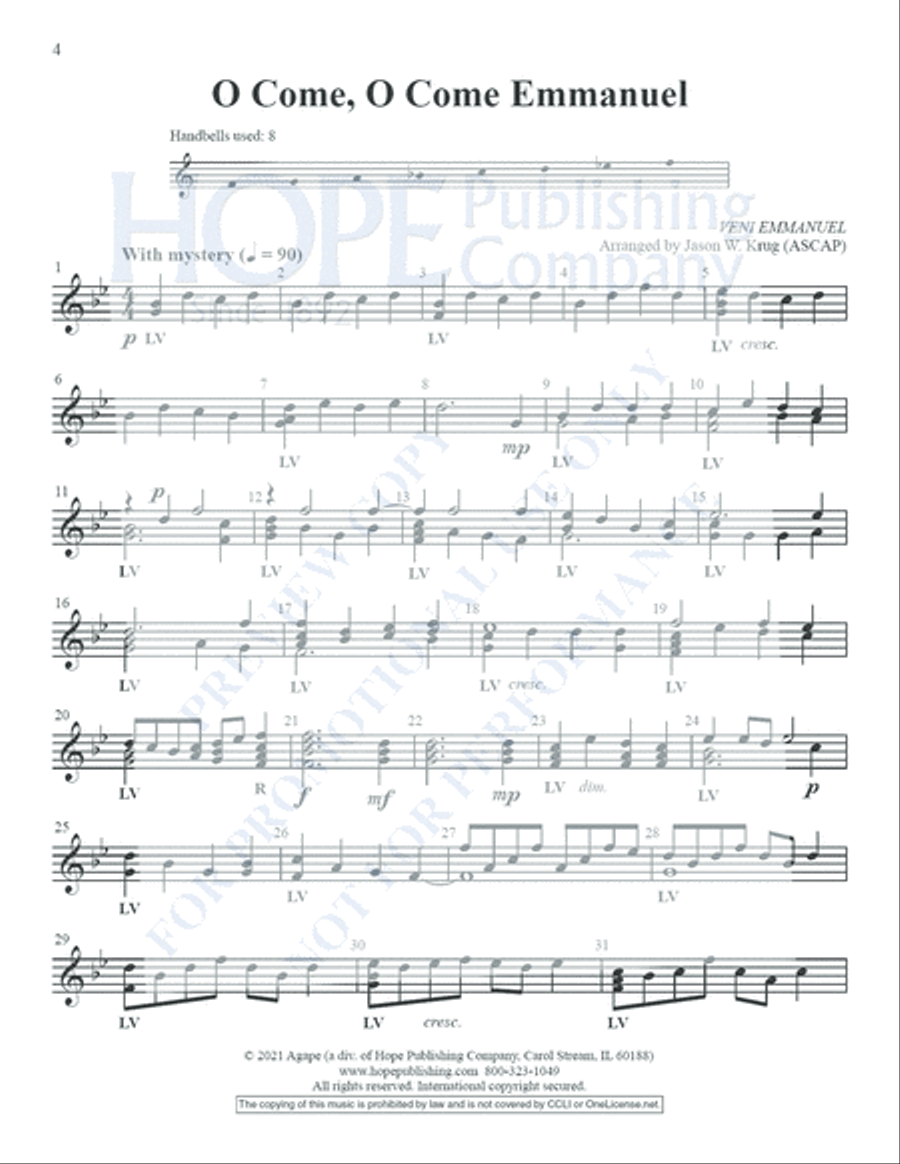 Small-ER But Mighty, Vol. 1 for Christmas Repoducible Handbell Choir scores gallery preview page 5