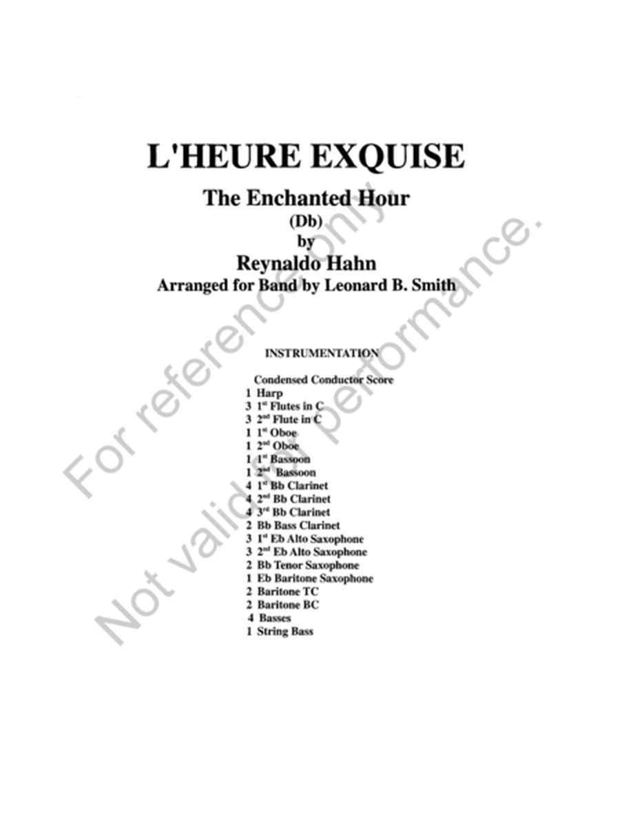 L' Heure Exquise