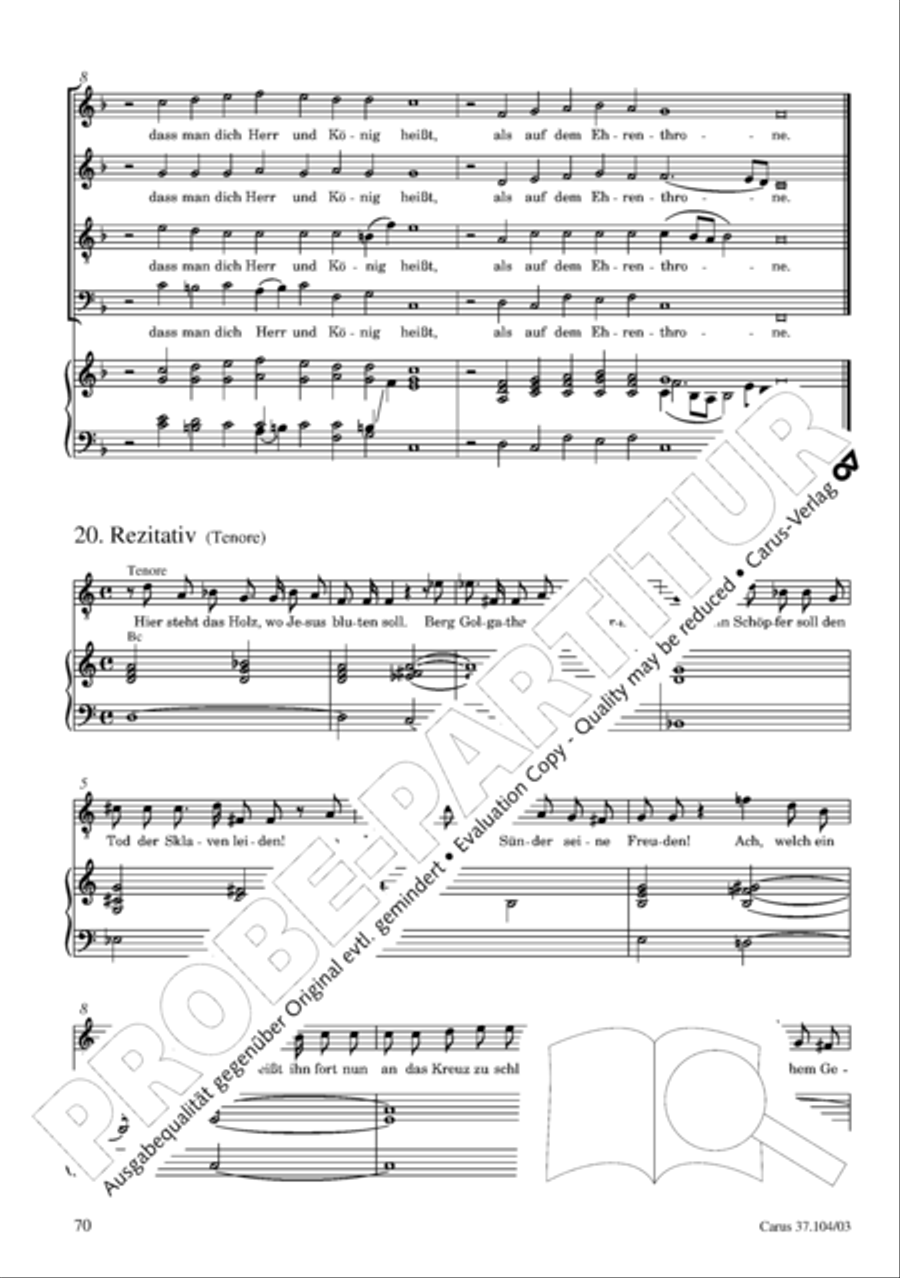 Ein Lammlein geht und tragt die Schuld 4-Part scores gallery preview page 71