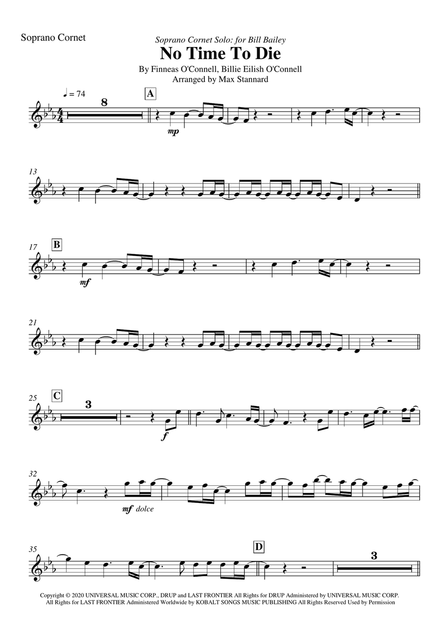No Time To Die Brass Band scores gallery preview page 2