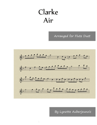 Book cover for Air - Flute Duet