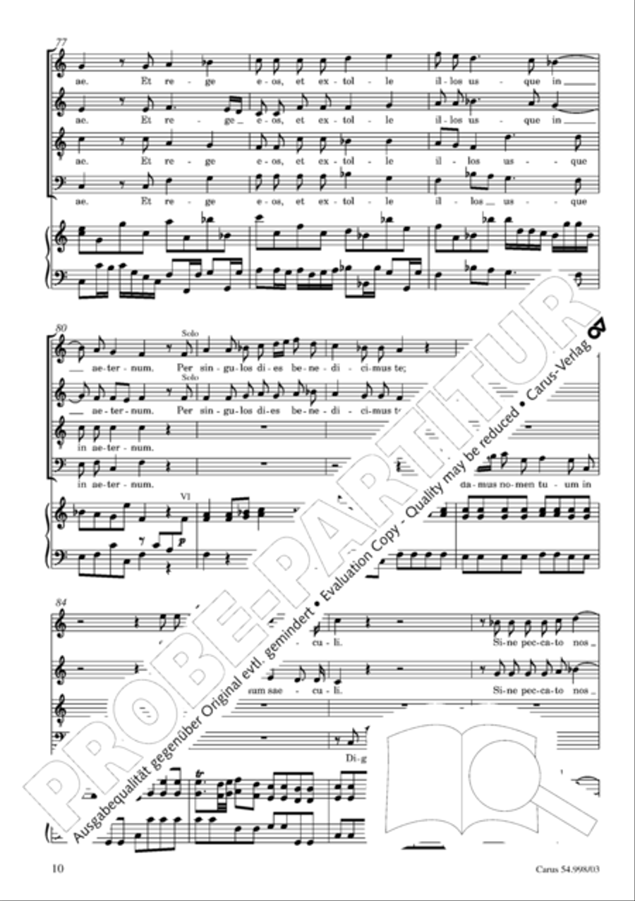 Te Deum in C 4-Part scores gallery preview page 11