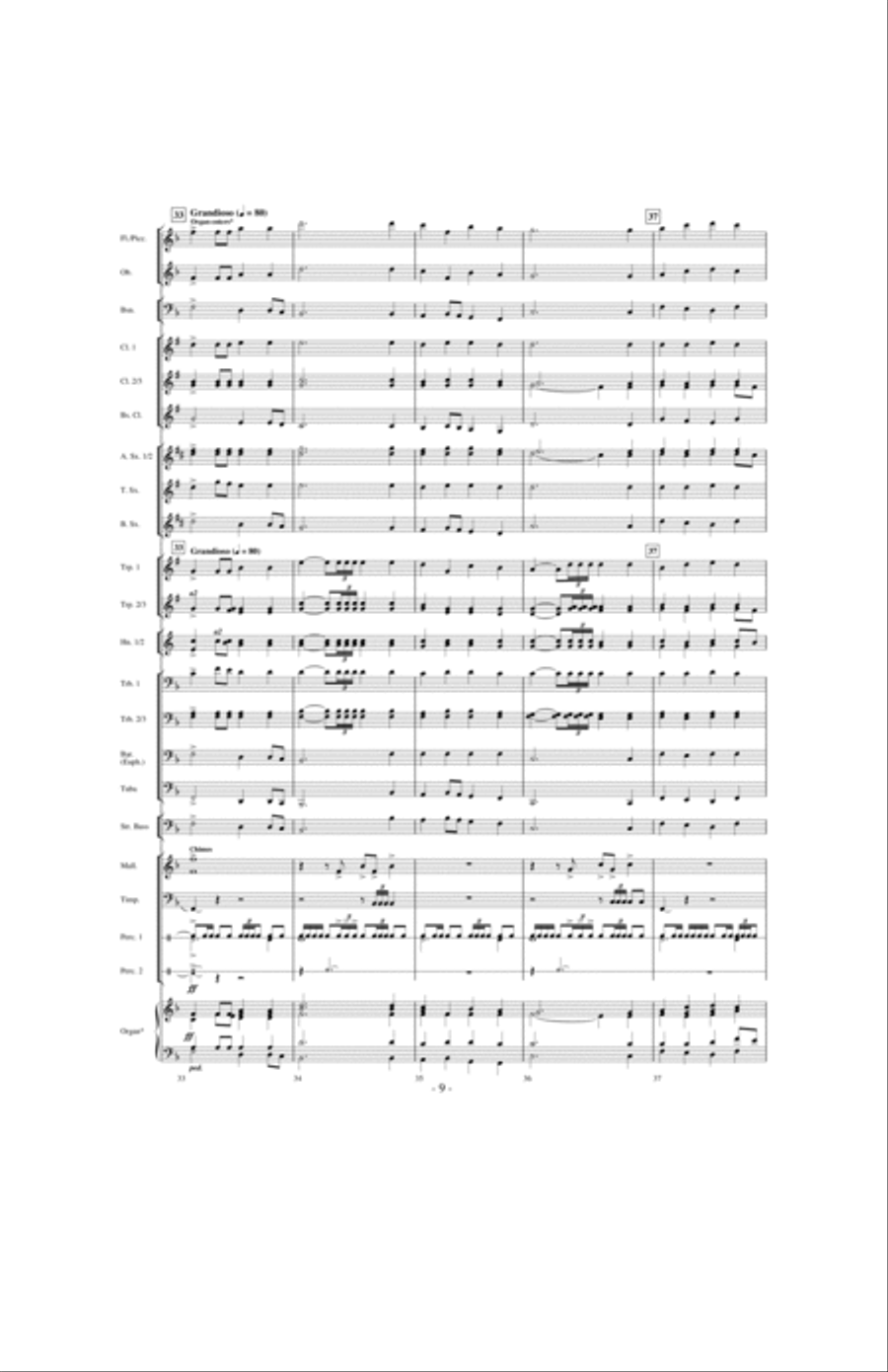 Crown Him With Many Crowns Concert Band scores gallery preview page 8