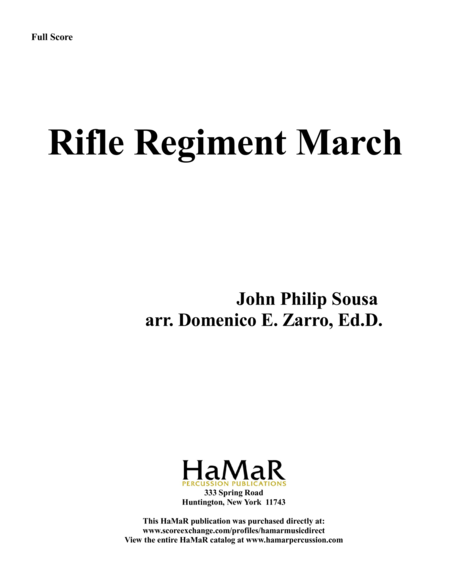 Rifle Regiment March