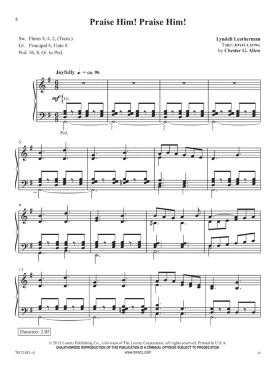 Easy Organ Library, Vol. 64 Organ Solo scores gallery preview page 4