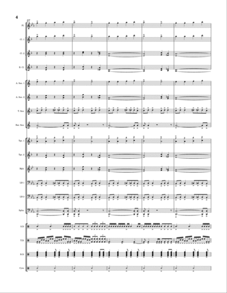 The Rumbling Marching Band scores gallery preview page 5