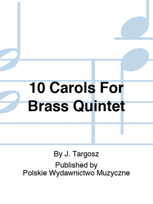 Book cover for 10 Carols For Brass Quintet