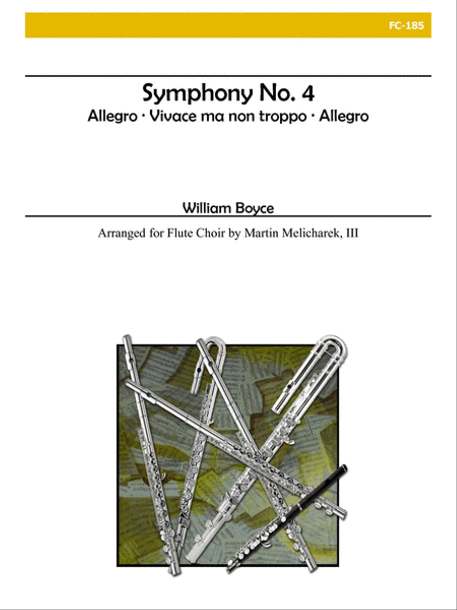 Symphony No. 4 for Flute Choir Flute Choir scores gallery preview page 1