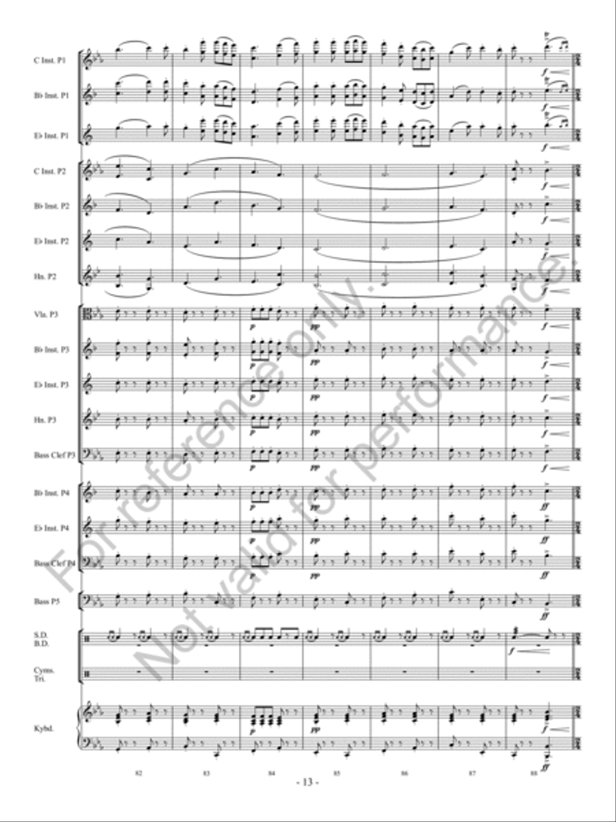 Folk Songs From Somerset Concert Band scores gallery preview page 14