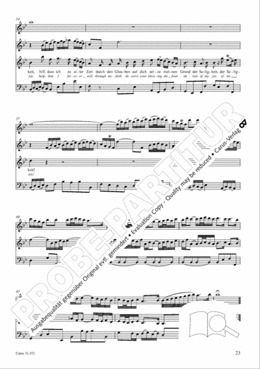 Walk on the path of faith (Tritt auf die Glaubensbahn) Orchestra scores gallery preview page 24