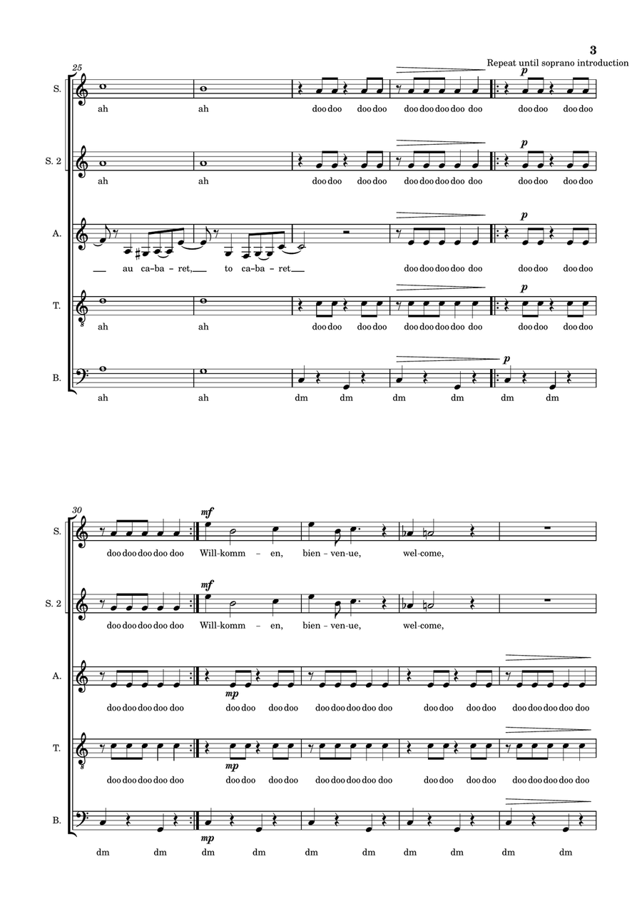 Willkommen 4-Part scores gallery preview page 3