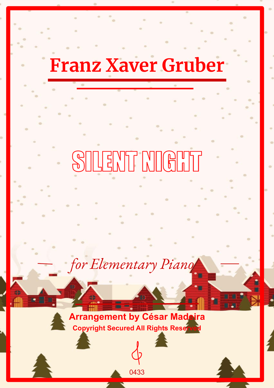 Silent Night - Elementary Piano (Full Score) Easy Piano scores gallery preview page 1