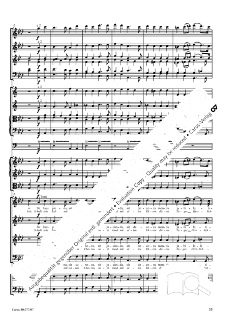Lauda Sion 4-Part scores gallery preview page 48