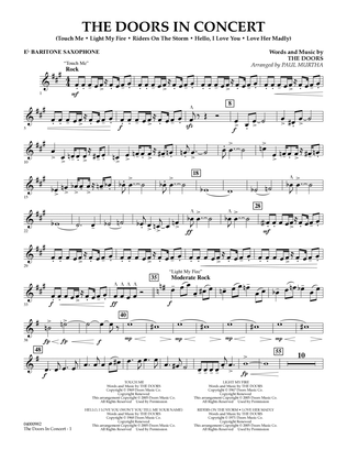 The Doors in Concert (arr. Paul Murtha) - Eb Baritone Saxophone