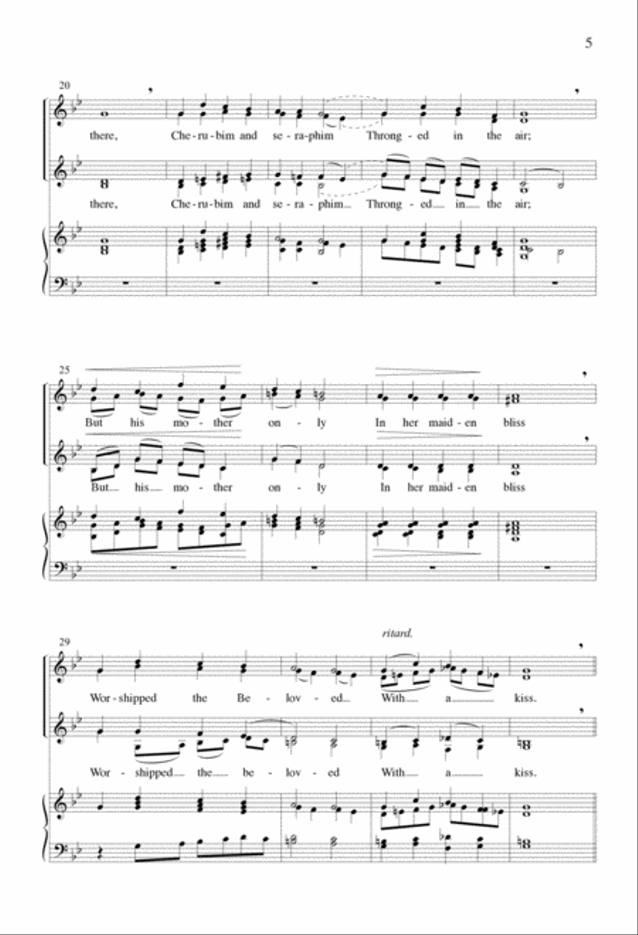 In The Bleak Midwinter 4-Part scores gallery preview page 3