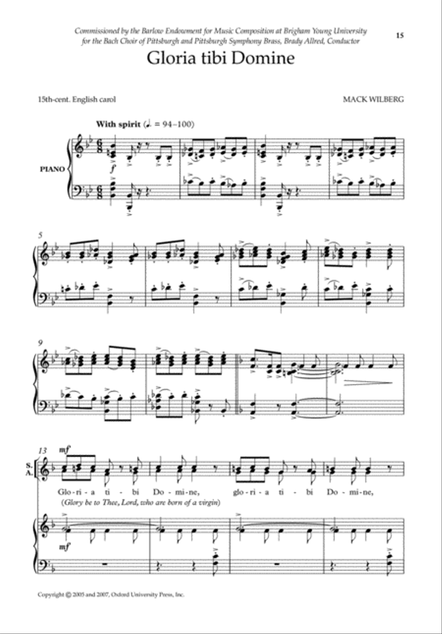 Mack Wilberg Carols 4-Part scores gallery preview page 5