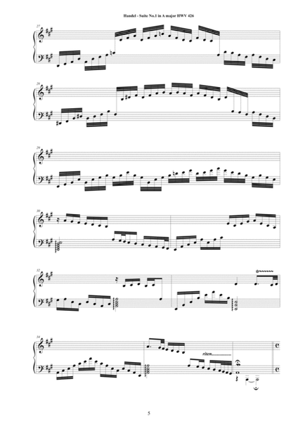 Handel - 8 Great Piano Suites HWV 426-433 - Complete Scores