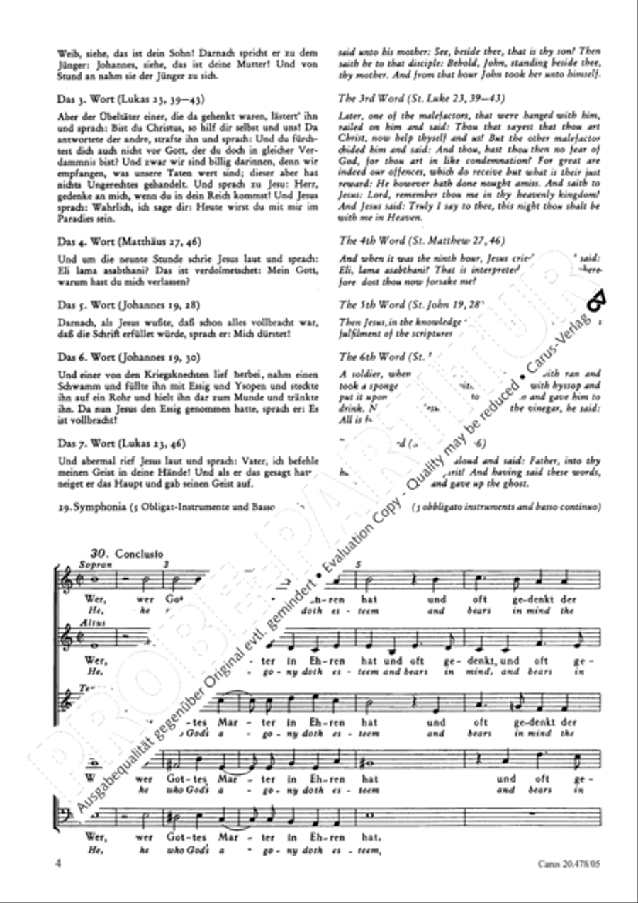 The seven last words from the cross SATTB scores gallery preview page 5