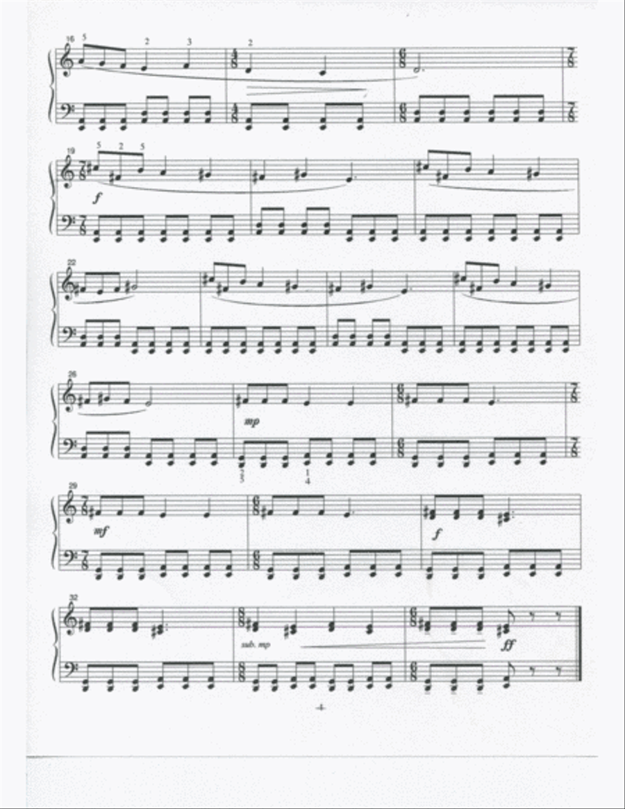 Images and Recollections for Solo Piano Piano Method scores gallery preview page 5