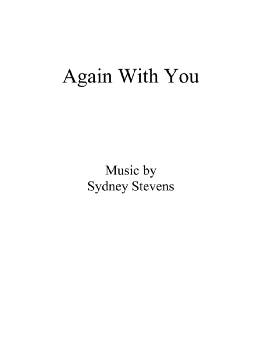 Again With You Piano Solo scores gallery preview page 1